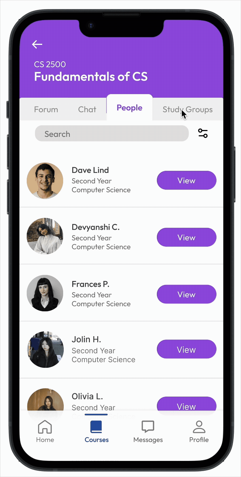 Course Connect — project gif
